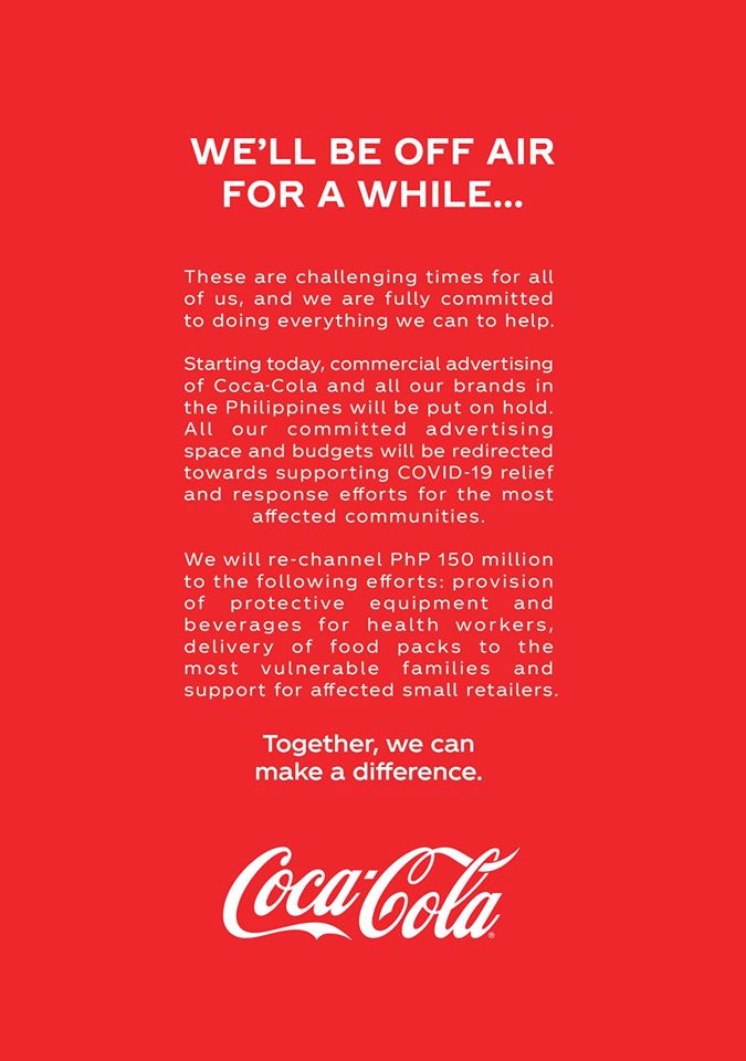 Coca Cola Notify the Public