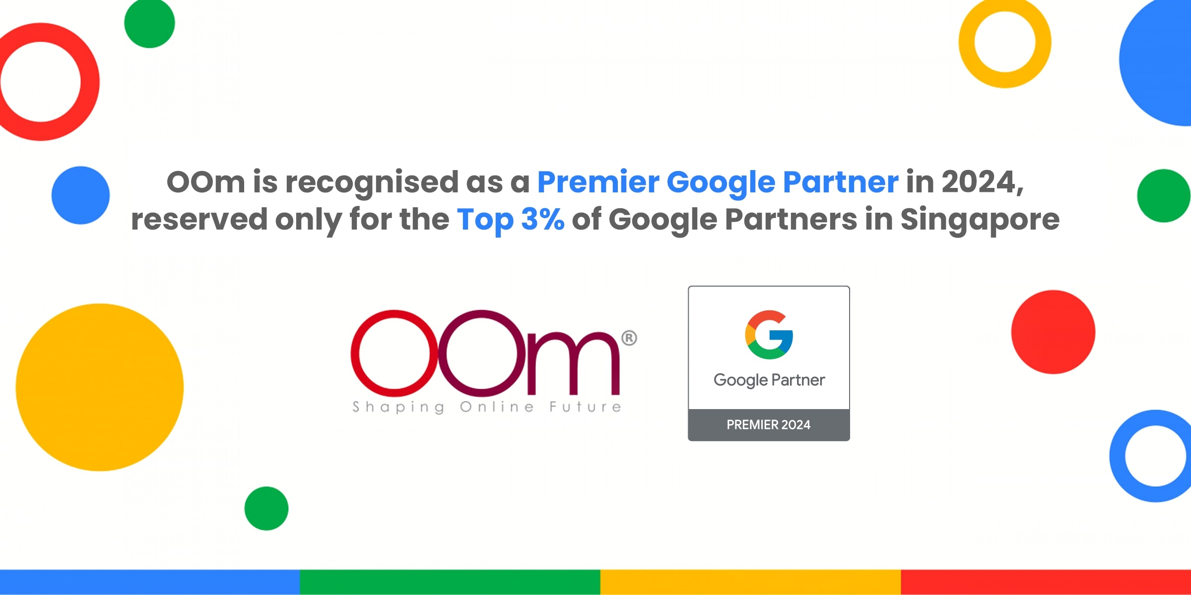 OOm Achieves Premier Google Partner Status in 2024