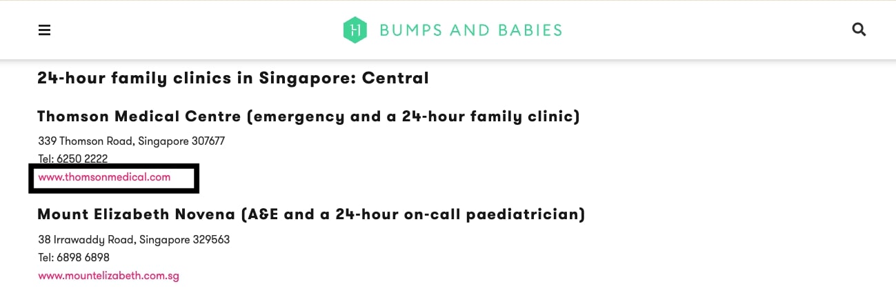 backlink example health medical