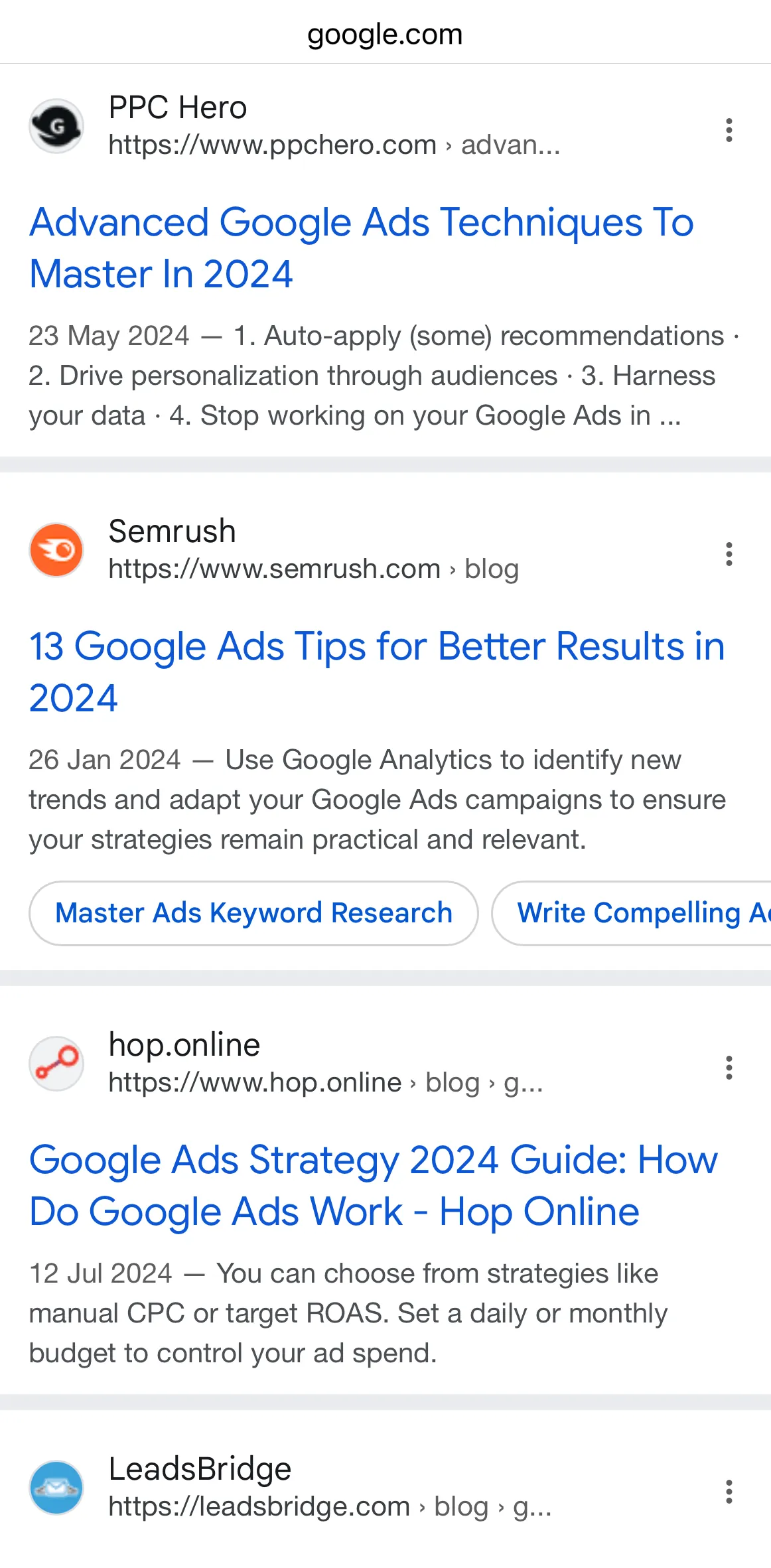 google ads strategy google