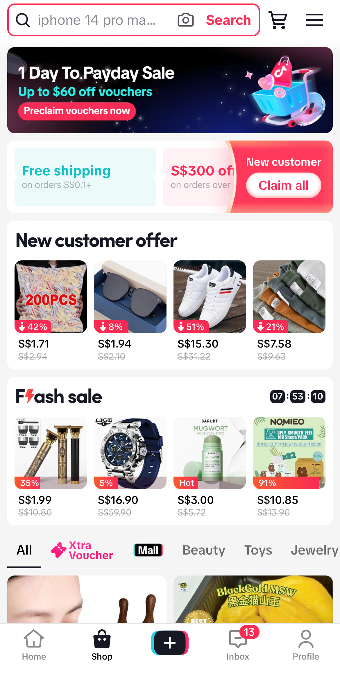 tiktok shop example