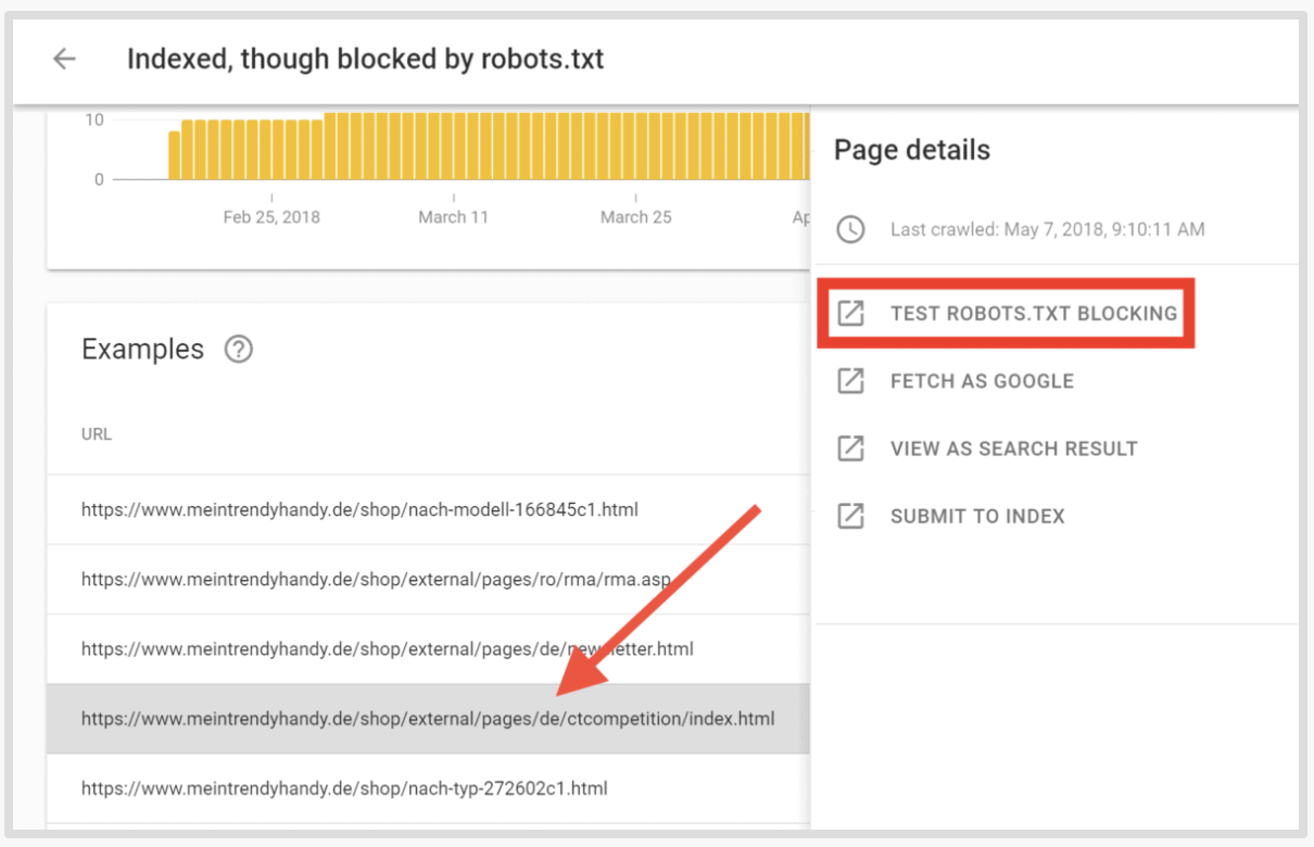 Webpage Getting Blocked by Robots.Txt